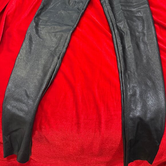 COMMANDO PERFECT CONTROL BLACK FAUX LEATHER LEGGINGS NEW WITHOUT TAGS NWOT - Picture 2 of 7